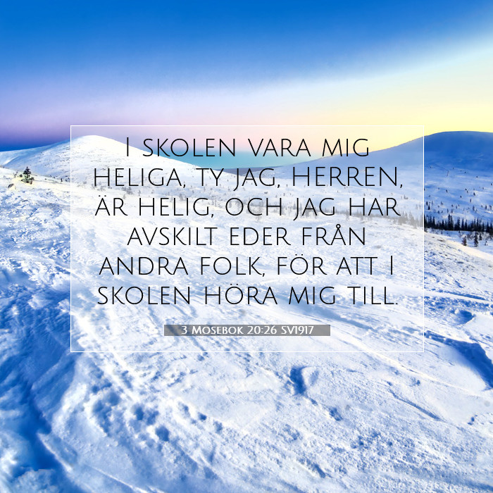 3 Mosebok 20:26