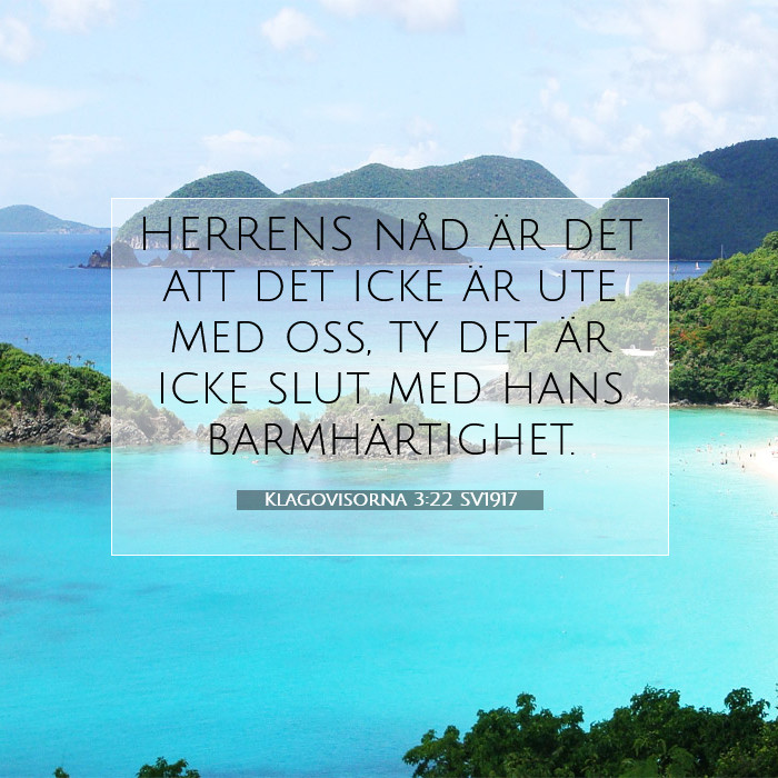 Klagovisorna 3:22 Bibelkommentar