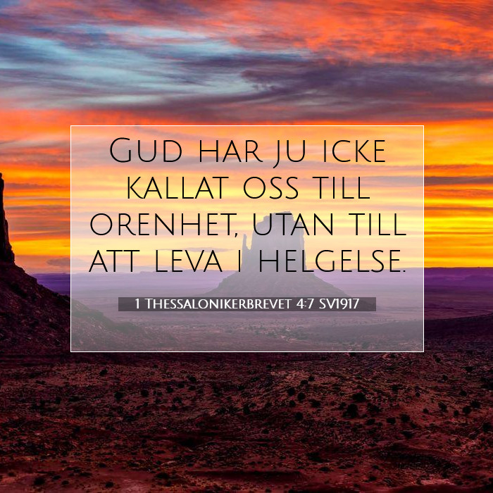 1 Thessalonikerbrevet 4:7