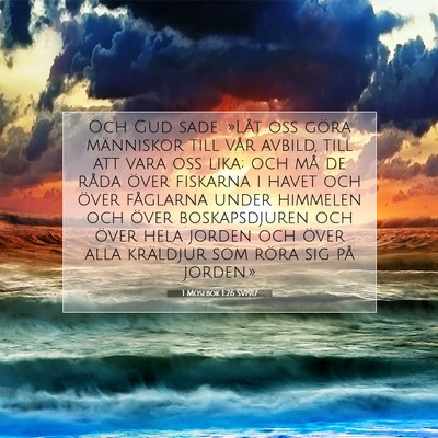 1 Mosebok 1:26 SV1917 Bild av bibelvers