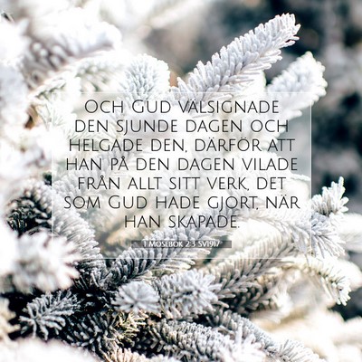 1 Mosebok 2:3 Bibelvers Förklarad