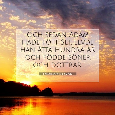 1 Mosebok 5:4 Bibelvers Förklarad