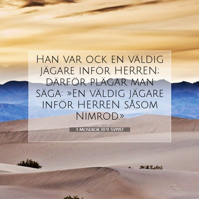1 Mosebok 10:9 Bibelvers Förklarad