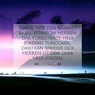 1 Mosebok 11:9 Bibelvers Förklarad