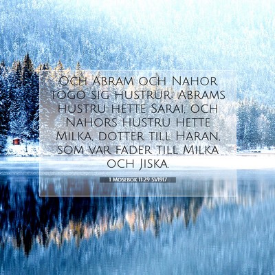 1 Mosebok 11:29 Bibelvers Förklarad