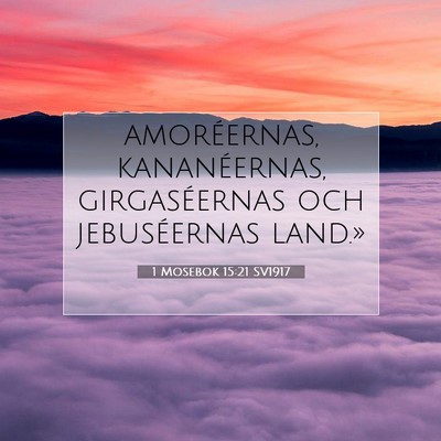 1 Mosebok 15:21 Bibelvers Förklarad