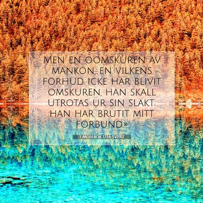 1 Mosebok 17:14 SV1917 Bild av bibelvers