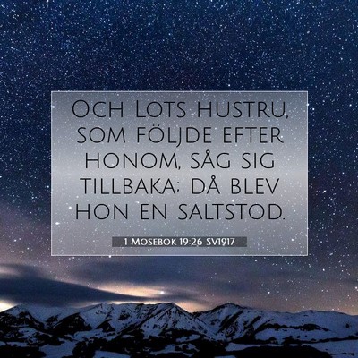 1 Mosebok 19:26 Bibelvers Förklarad