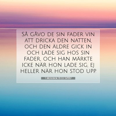 1 Mosebok 19:33 Bibelvers Förklarad