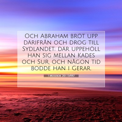 1 Mosebok 20:1 SV1917 Bild av bibelvers