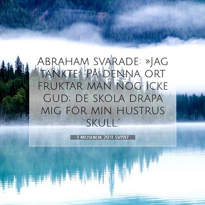 1 Mosebok 20:11 SV1917 Bild av bibelvers