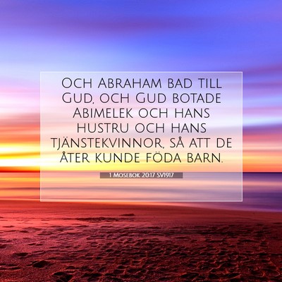 1 Mosebok 20:17 SV1917 Bild av bibelvers