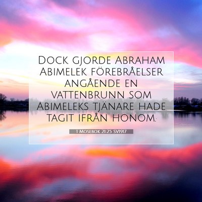 1 Mosebok 21:25 Bibelvers Förklarad