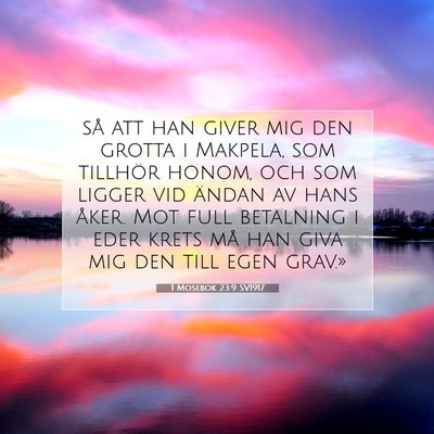 1 Mosebok 23:9 Bibelvers Förklarad