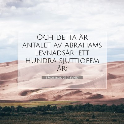 1 Mosebok 25:7 Bibelvers Förklarad