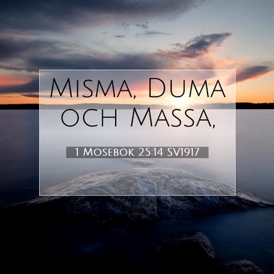 1 Mosebok 25:14 Bibelvers Förklarad