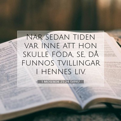 1 Mosebok 25:24 Bibelvers Förklarad