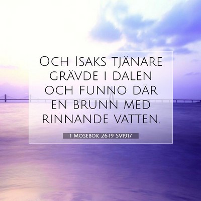 1 Mosebok 26:19 Bibelvers Förklarad