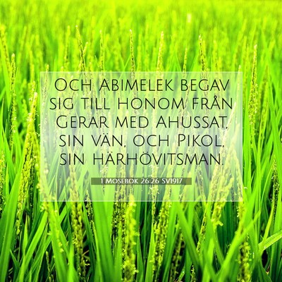 1 Mosebok 26:26 Bibelvers Förklarad