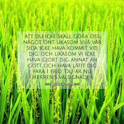 1 Mosebok 26:29 Bibelvers Förklarad