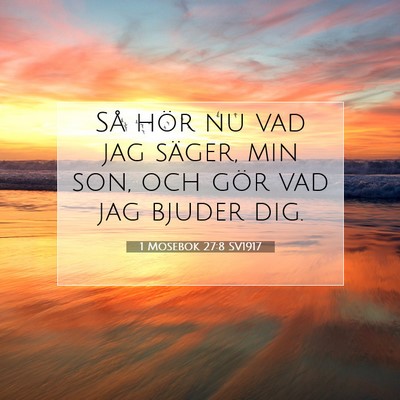1 Mosebok 27:8 Bibelvers Förklarad