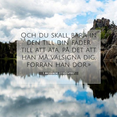 1 Mosebok 27:10 Bibelvers Förklarad