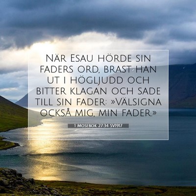 1 Mosebok 27:34 Bibelvers Förklarad