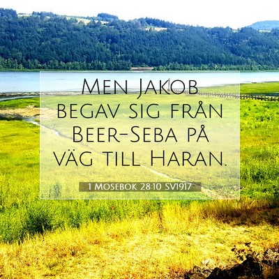 1 Mosebok 28:10 SV1917 Bild av bibelvers