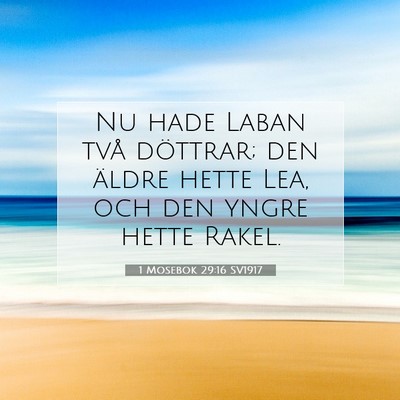 1 Mosebok 29:16 Bibelvers Förklarad