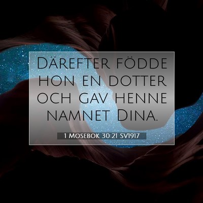 1 Mosebok 30:21 Bibelvers Förklarad
