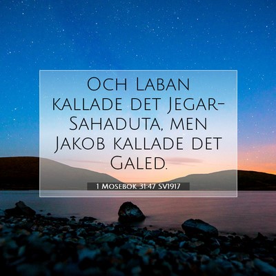 1 Mosebok 31:47 Bibelvers Förklarad
