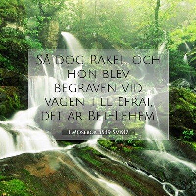 1 Mosebok 35:19 SV1917 Bild av bibelvers