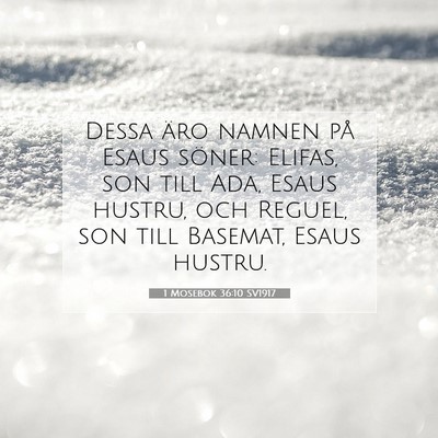 1 Mosebok 36:10 Bibelvers Förklarad