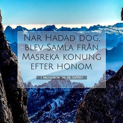 1 Mosebok 36:36 Bibelvers Förklarad