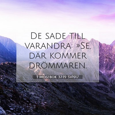 1 Mosebok 37:19 Bibelvers Förklarad