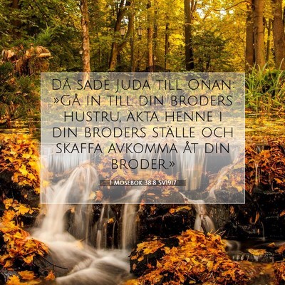 1 Mosebok 38:8 SV1917 Bild av bibelvers