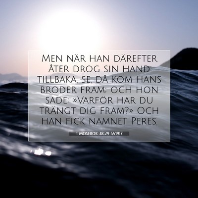 1 Mosebok 38:29 SV1917 Bild av bibelvers
