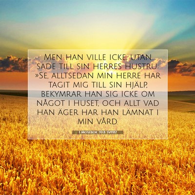 1 Mosebok 39:8 Bibelvers Förklarad