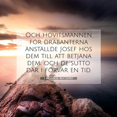 1 Mosebok 40:4 Bibelvers Förklarad