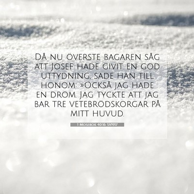 1 Mosebok 40:16 Bibelvers Förklarad