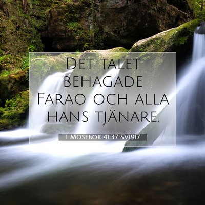 1 Mosebok 41:37 Bibelvers Förklarad