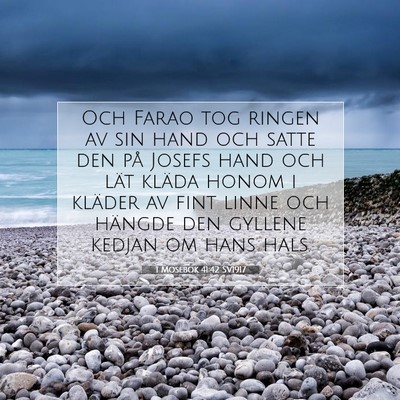 1 Mosebok 41:42 Bibelvers Förklarad