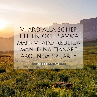 1 Mosebok 42:11 Bibelvers Förklarad