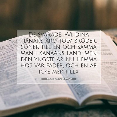 1 Mosebok 42:13 Bibelvers Förklarad