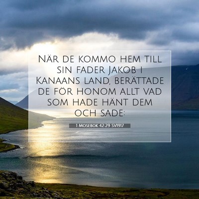 1 Mosebok 42:29 Bibelvers Förklarad