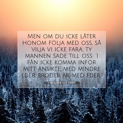 1 Mosebok 43:5 Bibelvers Förklarad