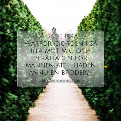 1 Mosebok 43:6 Bibelvers Förklarad
