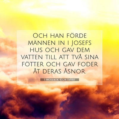 1 Mosebok 43:24 Bibelvers Förklarad