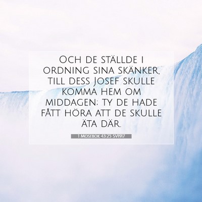 1 Mosebok 43:25 Bibelvers Förklarad
