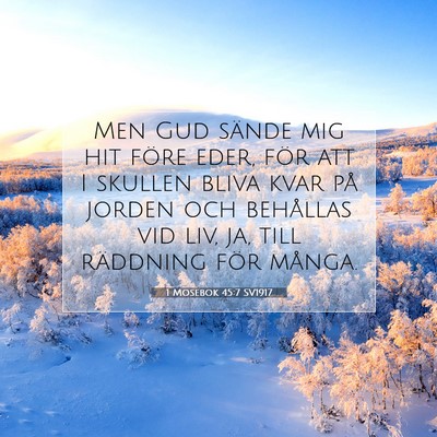 1 Mosebok 45:7 Bibelvers Förklarad